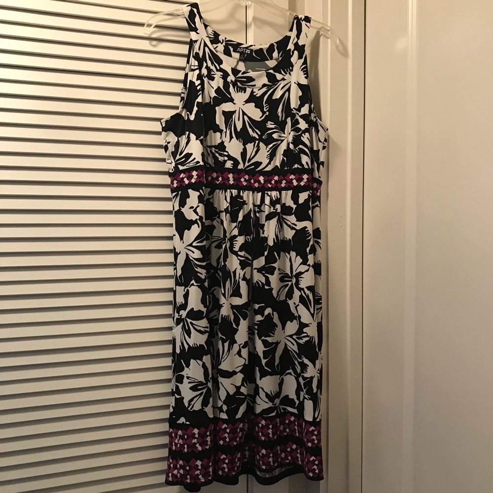 Apt 9 Purple & Black Dress